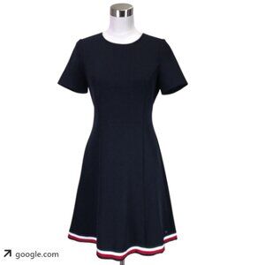 Tommy Hilfiger Navy Skater Dress, Size 6